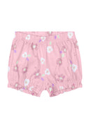 Conjunto Infantil Feminino de Blusa e Shorts Meia Malha Brandili