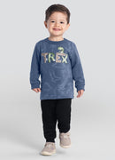 Conjunto Infantil menino de Blusão e Calça Jogger Moletom Brandili 1 ao 3 - TREX