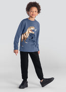 Conjunto Infantil menino de Blusão e Calça Jogger Moletom Brandili 4 ao 10 - TREX