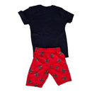 CONJUNTO INFANTIL MENINO roviKIDS CAMISETA Malha BERMUDA Moletinho
