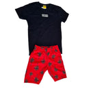 CONJUNTO INFANTIL MENINO roviKIDS CAMISETA Malha BERMUDA Moletinho