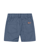 CONJUNTO INFANTIL MENINO POLO MEIA MALHA + BERMUDA SARJA COMFORT