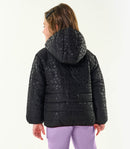 JAQUETA INFANTIL FEMININA PUFFER COM CAPUZ JAQUETA GOMINHOS JAQUETA INVERNO GROSSA MICROFIBRA