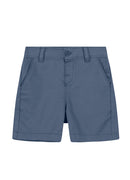 CONJUNTO INFANTIL MENINO POLO MEIA MALHA + BERMUDA SARJA COMFORT