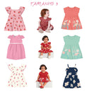 Kit de vestido infantil BRANDILI 3 PEÇAS sortidas - Vestido infantil pro Natal vestido bebê de verão