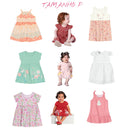 Kit de vestido infantil BRANDILI 3 PEÇAS sortidas - Vestido infantil pro Natal vestido bebê de verão