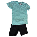 CONJUNTO INFANTIL MENINO roviKIDS CAMISETA Cotton COM BERMUDA Moletinho