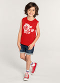 REGATA MEIA MALHA CAMISETA FLAMENGO LICENCIADA BRANDILI CRF