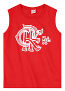 REGATA MEIA MALHA CAMISETA FLAMENGO LICENCIADA BRANDILI CRF
