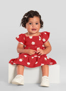VESTIDO BEBÊ MENINA COM FLORES BRANDILI BABY