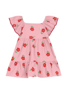 VESTIDO BEBÊ MENINA COM FLORES BRANDILI BABY
