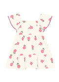 VESTIDO BEBÊ MENINA COM FLORES BRANDILI BABY