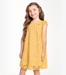 Vestido Infantil  Midi Trick Nick em Renda - Vestido off-white vestido ano novo