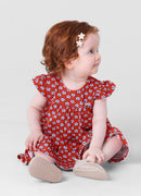Vestido Infantil Menina em Malha Artesã Grécia Mundi Brandili - Vestido de bebê
