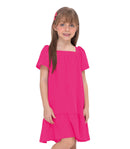 VESTIDO Infantil Trick Nick com babados poliester