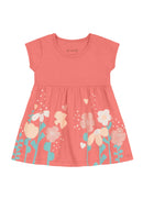 VESTIDO INFANTIL MENINA FLORAL COM GLITTER BRANDILI