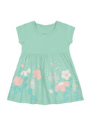 VESTIDO INFANTIL MENINA FLORAL COM GLITTER BRANDILI