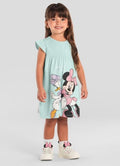 Vestido Meia Malha Menina BRANDILI Minnie e Margarida