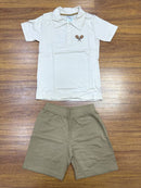 Kit 3 Conjuntos Meninos Camiseta e Shorts Com Cores e Estampas Variadas Tamanhos 4 - 6  - 8