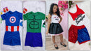 Kit 4 Peças de Fantasias Para Festas Carnaval Folia KITCNV42