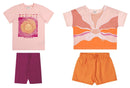 Kit Conjunto Elian Meninas Infantil 4 Peças Tamanhos 4 -10-12 e 14
