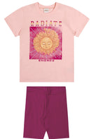 Kit Conjunto Elian Meninas Infantil 4 Peças Tamanhos 4 -10-12 e 14