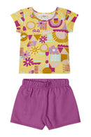 Kit Elian Meninas Infantil 5 Peças estampas e cores variadas do 1 ao 3