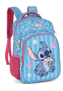 Kit Mochila De Costas + Estojo Triplo da Lilo Stitch e Angel Pink
