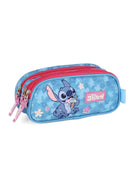 Kit Mochila De Costas + Estojo Triplo da Lilo Stitch e Angel Pink