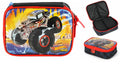Estojo Escolar Box Hot Wheels Trucks Race Cores