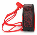 Kit Mochila Infantil Com Rodinhas + Lancheira Térmica do Hotwheels Race Preta e Vermelha