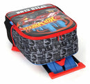 Mochila Infantil Com Rodinhas Hotwheels Speed Club Preta e Azul