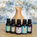 Super Kit 5 Essências A Base Água Hidrossolúvel 30ml Difusor Escolha