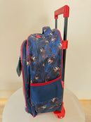 Mochila Infantil C/ Rodinhas Homem Aranha 3D Azul e Vermelha