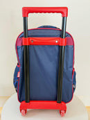 Mochila Infantil C/ Rodinhas Homem Aranha 3D Azul e Vermelha