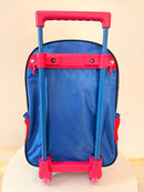 Mochila Infantil Com Rodinhas Homem Aranha Azul e Vermelha
