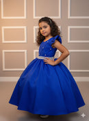 Vestido Ysa Kids Ariane Longo Azul Royal