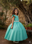 Vestido Ysa Kids Ariane Longo Verde Menta