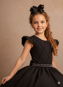 Vestido Ysa Kids Ariane Longo Preto