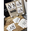 Calendário Decorativo de Parede com Portas Chave