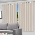 Cortina Blackout Película Cinza com Ilhós - 200x140cm