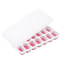 Forma de gelo fundo de silicone com tampa