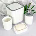 Kit Banheiro Lavabo 4 Peças Resistente e Moderno