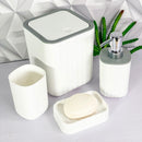 Kit Banheiro Lavabo 4 Peças Resistente e Moderno