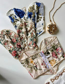Cropped Corset Estampado com Decote Coração Andreia Ref. 1860