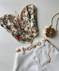 Cropped Corset Estampado com Decote Coração Andreia Ref. 1860