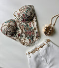 Cropped Corset Estampado com Renda Sabrina Ref. 1859