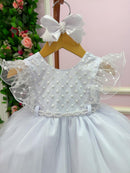 Vestido Menina Bonita Bebe Ana Carolina Branco