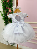 Vestido Menina Bonita Bebe Ana Flavia Branco