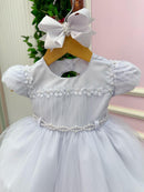Vestido Menina Bonita Bebe Ana Livia Branco